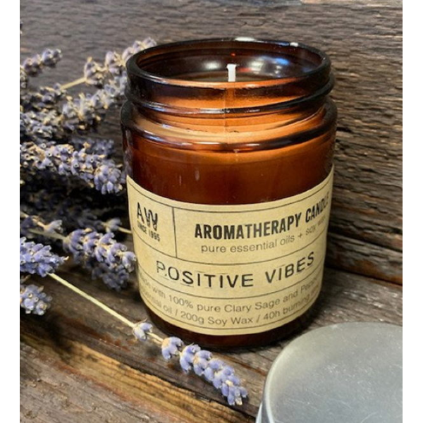 Aromatherapy Candle Positive Vibes Vegan